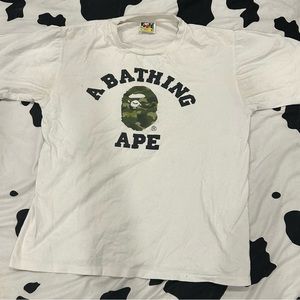 Authentic BAPE camo logo T shirt
